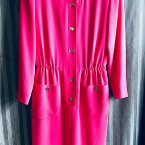 Vintage Liz Claiborne Petite Dress Size 6 Size Pink